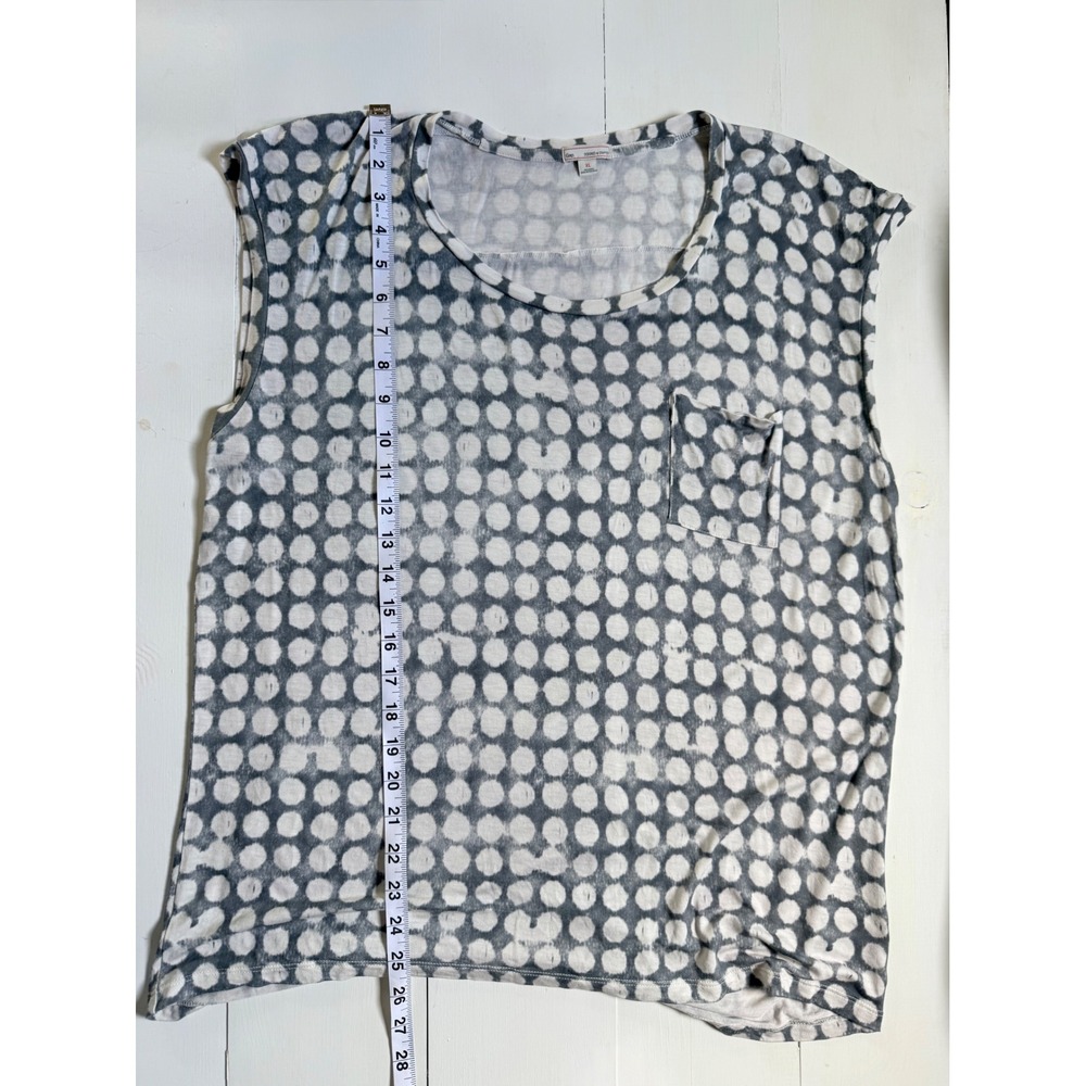 Gap Polka Dot Boho Artsy Scoop Dolman Cap Sleeve Batik Tie‑Dye Knit - Picture 8 of 10